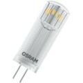 Base led Lampe pin, Pinlampe mit G4 Sockel, 1,80W, Ersatz für 20W-Glühbirne, klar, Warmweiss (2700K), 3er-Pack - Osram