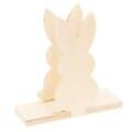 Serviettenhalter "Hase" aus Holz, 16 x 16 cm