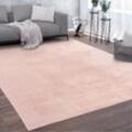 Paco Home - Teppich, Kurzflor-Teppich Für Wohnzimmer, Super Soft, Weich, Waschbar, In Rosa 60x100 cm