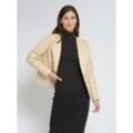 Lederblazer MAZE "42021220", Damen, Gr. L, weiß (ivory), Obermaterial: 100% Lammleder / Futter: 100% Viskose / Ärmelfutter: 100% Polyester, Blazer