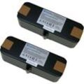 Trade Shop - 2x Trade-Shop Premium Li-Ion Akku 14,4V 6000mAh für iRobot Roomba 500 505 510 520 521 530 531 532 534 535 536 540 550 551 555 560 561