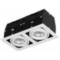 Downlight ip23 cardan double gu10/g5.3 100w weiß