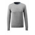 Strickpullover frontline runder Halsausschnitt Herren 50636 Gr. s grau-meliert - Mascot