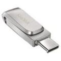 SANDISK Ultra Dual Drive Luxe USB-Stick, 1 TB, 400 MB/s, Silber