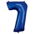 amscan® Folienballon Zahl 7 blau, 1 St.