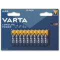 Varta - Batterie Alkaline, Micro, aaa, LR03, 1.5V, Longlife Power, 20 Stück