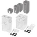 ZWILLING Fresh & Save Cube Set S M Boxen, transparent weiß + Cover Grau / 15- TLG.