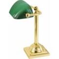 Bankerlampe Gold 24K aus Echt-Messing Premium