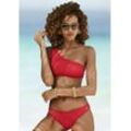 LASCANA Bustier-Bikini-Top 'Scallop' rot Gr. 34 Cup C/D. Ohne Bügel