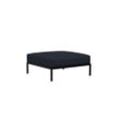 HOUE LEVEL Ottoman Hocker Aluminiumgestell Dark Grey/Sky Aluminium/Stoff