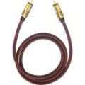 Cinch Audio Anschlusskabel [1x Cinch-Stecker - 1x Cinch-Stecker] 3.00 m Bordeaux vergoldete Steckkon