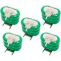 5x NiMH Ersatz Knopfzellen-Akku Typ 3/V150H 3-Pins 150mAh 3,6V kompatibel mit Modellbau-Akkus, Solar-Leuchten uvm. - Vhbw