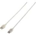 Renkforce - USB-Kabel usb 2.0 usb-a Stecker 1.80 m Durchsichtig RF-4737362