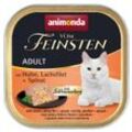 animonda Vom Feinsten Adult mit Schlemmerkern 32x100g Huhn, Lachsfilet & Spinat