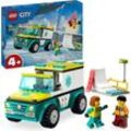 LEGO® Konstruktionsspielsteine Rettungswagen und Snowboarder (60403), LEGO City, (79 St), Made in Europe, bunt