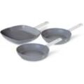 BH/7076 Aspen Collection Bratpfannen Set 3-tlg. in Grau mit Grillpfanne