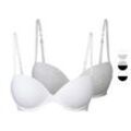 esmara® Damen Bügel-BHs, 2 Stück, gepaddete Cups