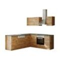 Winkel-Küche Porto 210 x 210 cm wotan/wotan – Energieeffizienzklasse E