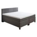 Boxspringbett Basic grau 140 x 200 cm