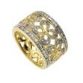 Diamonds by Ellen K. Ring Silber 925 mit 40 Diamanten zus. 0,20ct.