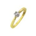 Diamonds by Ellen K. Ring Gold 585 zweifarbig mit Diamant 0,25ct.