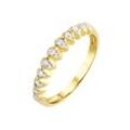 Diamonds by Ellen K. Ring Gold 375 zweifarbig mit 11x Diamant 0,10ct.