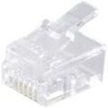 Basic-s Netzwerk Modular-Stecker RJ12 6polig, 6 Kontakte belegt, vergoldete - Shiverpeaks