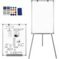 Froadp Whiteboard Flipchart Ständer mit Stativ Höhenverstellbar Beschreibbar Trocken Abwischbar Magnetisch Mobiles Magnettafel Magnetboard (Typ B)