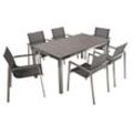 Garden Pleasure Tischgruppe SIENNA Set 04, 7-tlg.