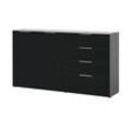 uno Sideboard Levi ¦ schwarz ¦ Maße (cm): B: 184 H: 102 T: 42