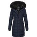 Navahoo Winterjacke Damen Baumwolle, blau