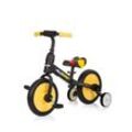 Chipolino Dreirad, Laufrad 2 in 1, Max Bike, 10 Zoll Räder, Pedale, Stützräder gelb Monster