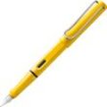 Lamy Safari Füllhalter Gelb 018 aus robustem Kunststoff - Yellow,Mittlere Feder (M)