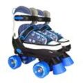 Rollschuhe Quad Style blau-weiß, 36-39