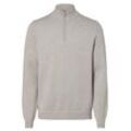 Finshley & Harding Pullover mit Cashmere-Anteil Herren Baumwolle gemustert, ecru