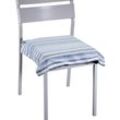 Vacchetti - Garngefärbtes Air Force Blue Stripe Kissen cm40x40h4