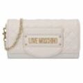 Love Moschino Quilted Schultertasche 20.5 cm ivory
