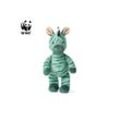 WWF Cub Club - Ziko das Zebra (grün, 22cm) mit Glöckchen Kuscheltier Stofftier für Kleinkinder