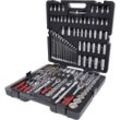 KS Tools, 1/4'' + 3/8'' + 1/2'' Steckschlüssel-Satz, 216 Teile, matt satiniert verchromt