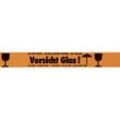 ratioform, Signal-Warnband, Aufdruck Vorsicht Glas! Nicht werfen - nicht fallen lassen, VE 3 Stk, orange, ab 20 VE