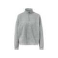 Loungewear-Sweater - Grau/Meliert - Gr.: S