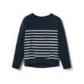 Kinder-Sweatshirt - Dunkelblau/Gestreift - Kinder - Gr.: 122/128