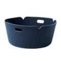 Muuto - Restore Runder Aufbewahrungskorb, midnight blue