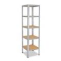 shelfplaza® HOME 180x45x45cm Schwerlastregal in verzinkt mit 5 Böden