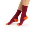 Icebreaker Merino Lifestyle Light Socken Crew - Frau - Cherry/flash - Größe L