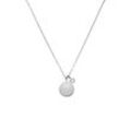 Birthstone April Necklace Silver