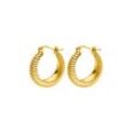 Avenue Structure Hoops 14K Gold Plated