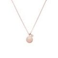 Birthstone April Necklace 14K Rose Gold Plated