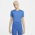 Nike Sportswear Essential Kurz-T-Shirt mit schmaler Passform für Damen - Blau