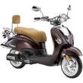 Motorroller LUXXON "Cruiser", braun (coffee, beige), Motorroller & MofasB:88cm H:109cm L:189cm, B:88cm H:109cm L:189cm